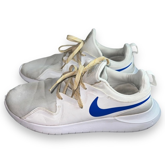 Nike Men's Tessen Running Shoes White / Blue Athletic Sneakers Size 13 - Picture 8 of 13
